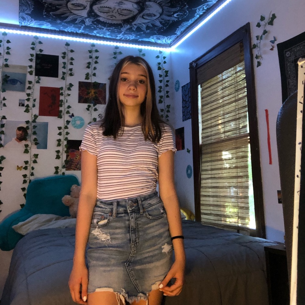 Striped baby tee